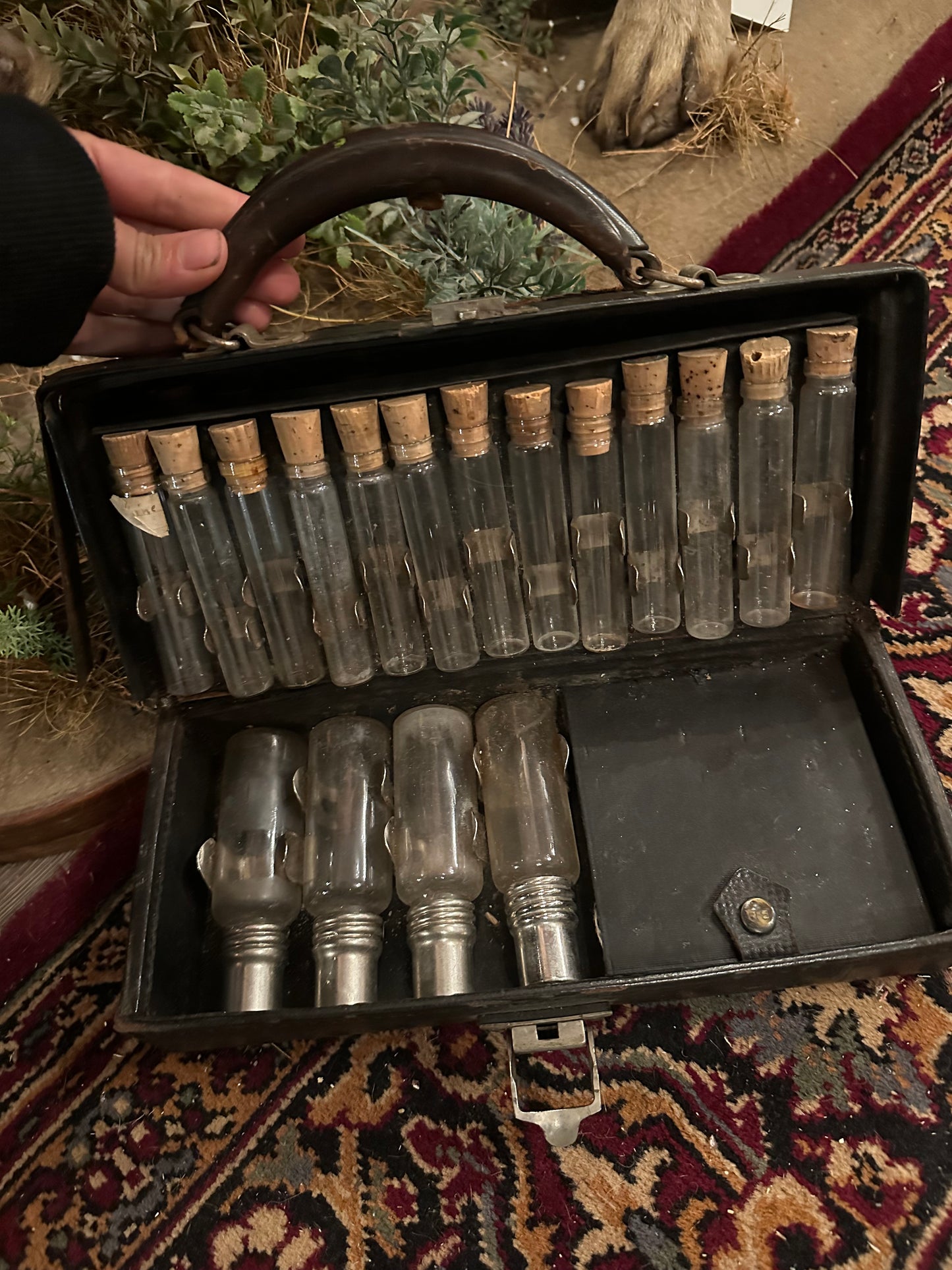 Very old apothecary- pharmacist bag