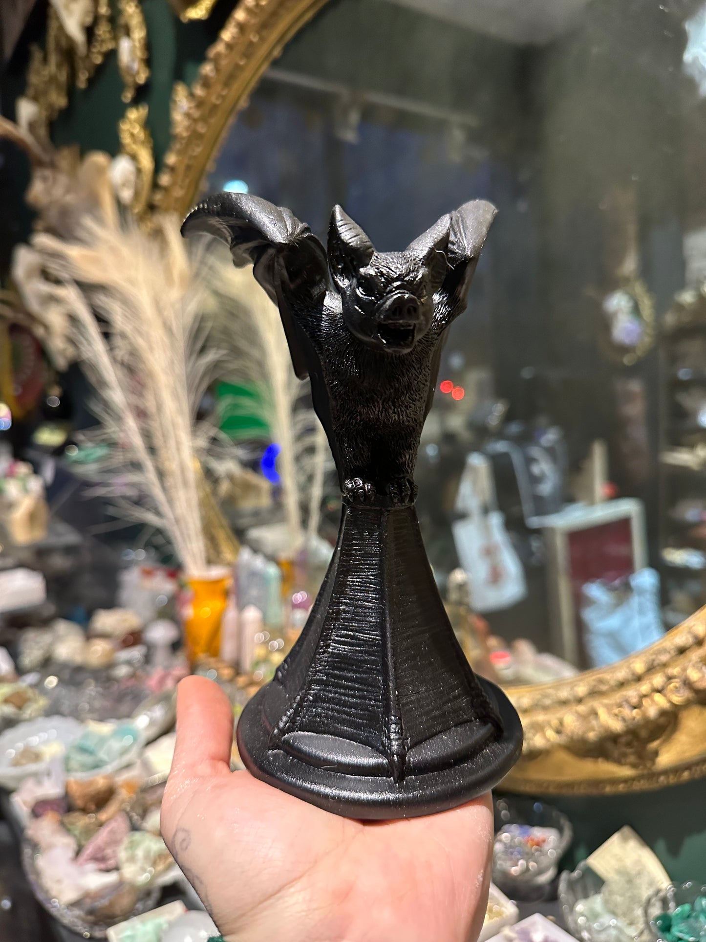 Bat candle holder