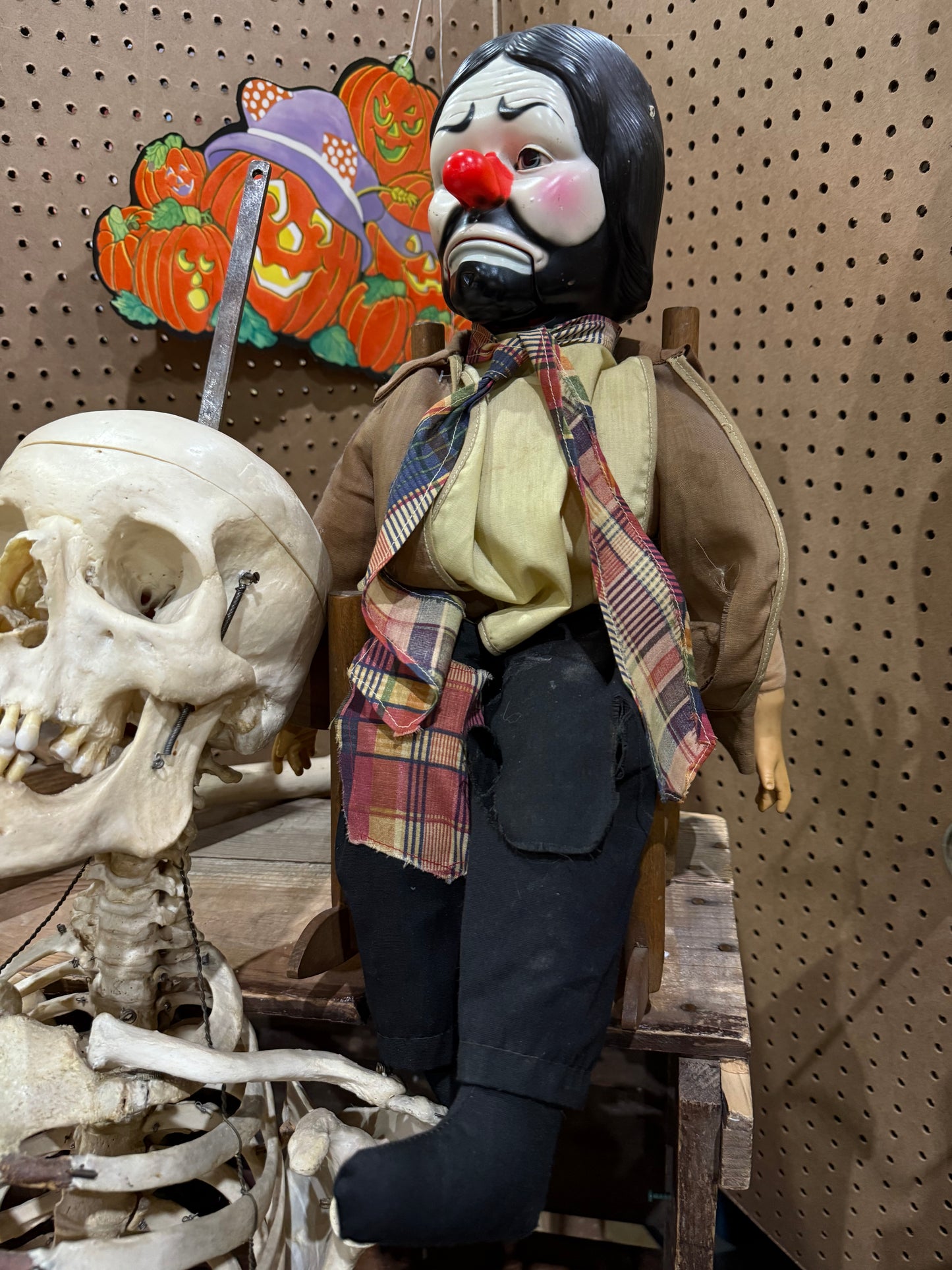 Vintage clown puppet