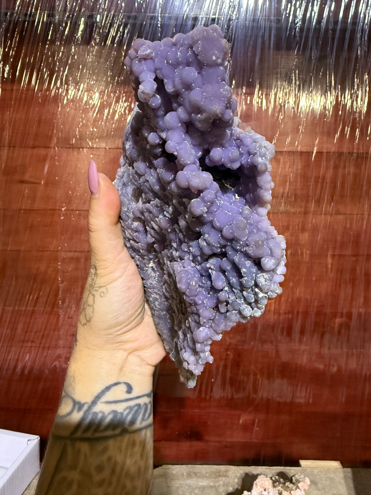 Very large grape agate specimen
