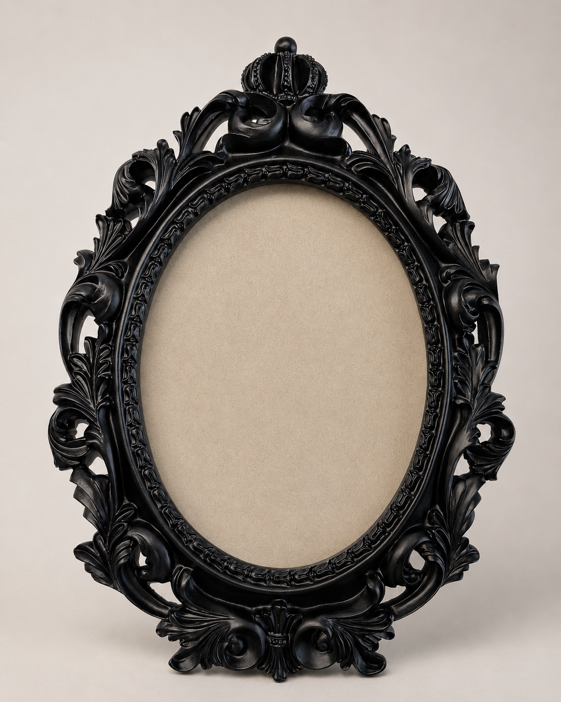 New model * black oval 5x7 inchs