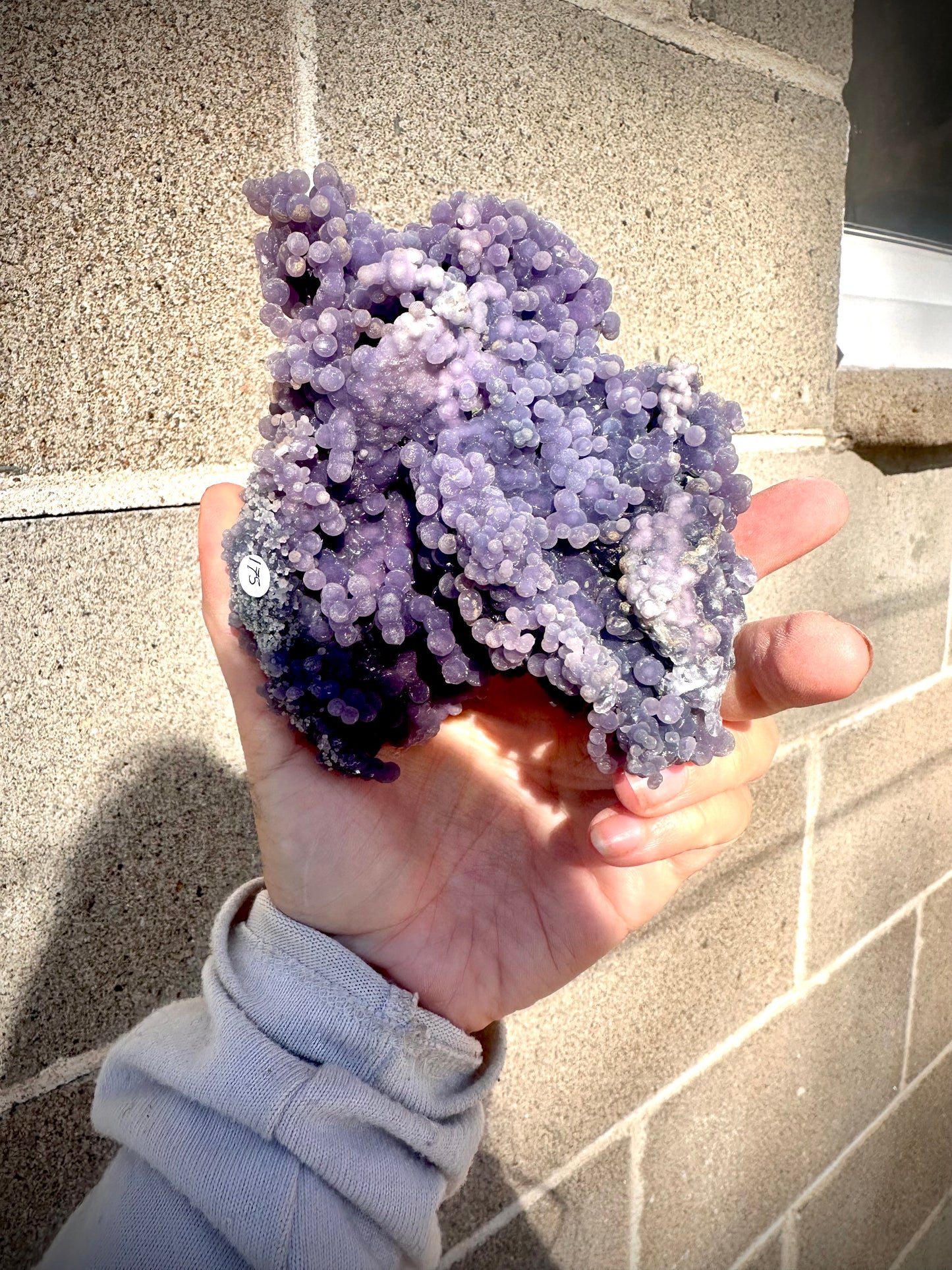 Large grape agate specimen
