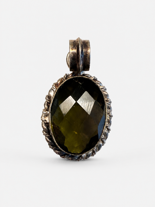 Indian plated Silver smokey quartz