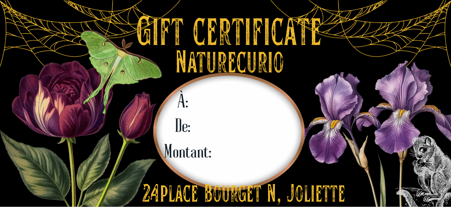 Gift certificate