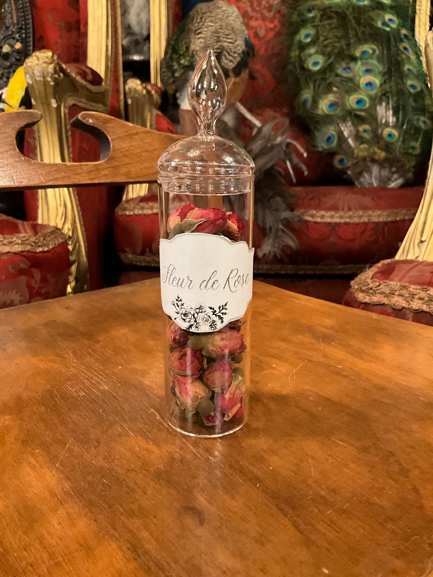Rose bulb apothecary jar