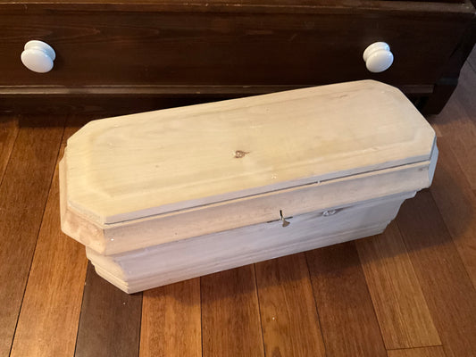 Ancient victorian infant coffin