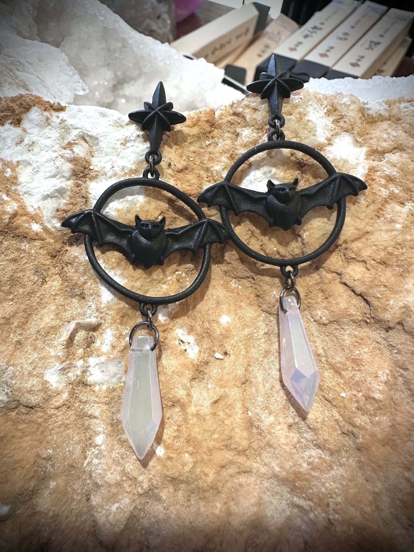Bat earrings