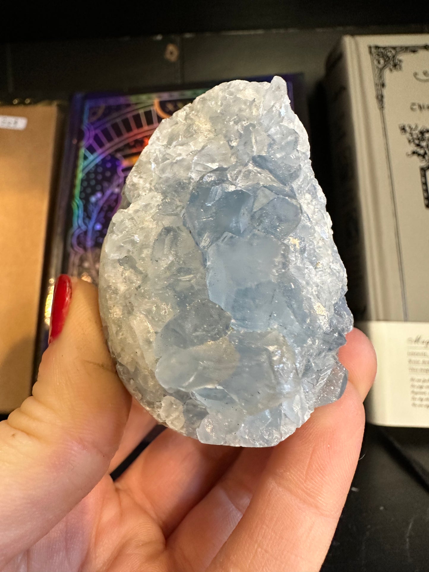 Celestite egg crystal