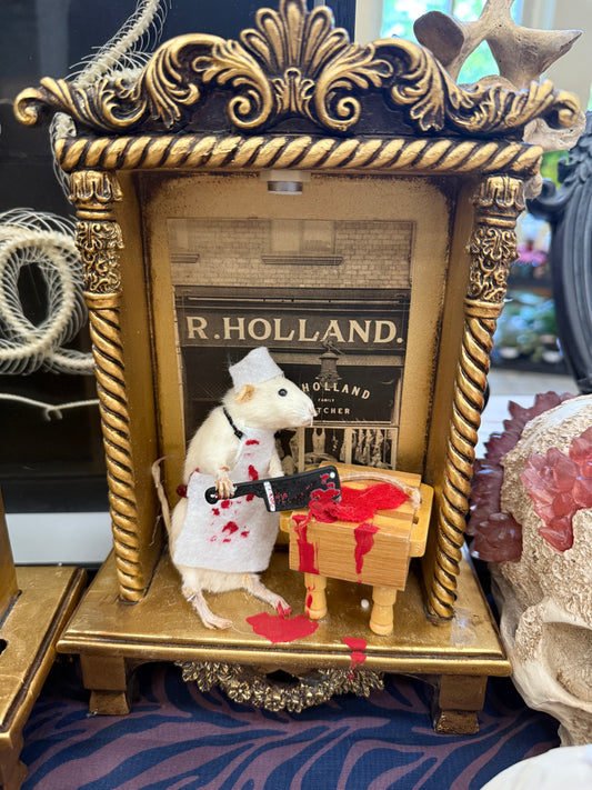 Butcher Taxidermy rat