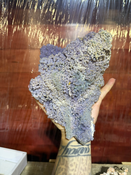 Very large grape agate specimen