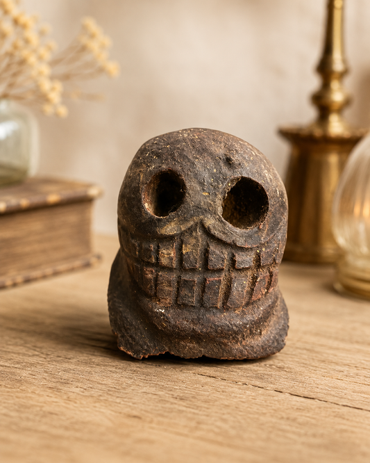 Tantric large malais beeds- bones carving