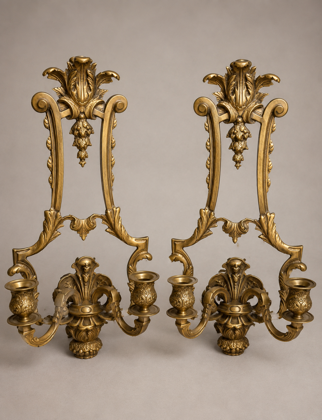 Large Brass sconces