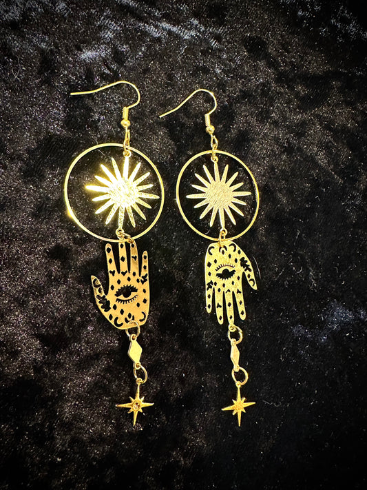 Third eye earrings