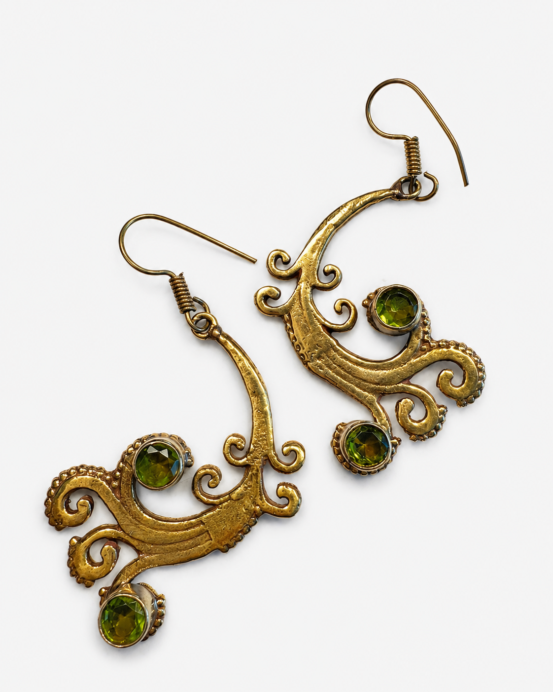 Brass earrings