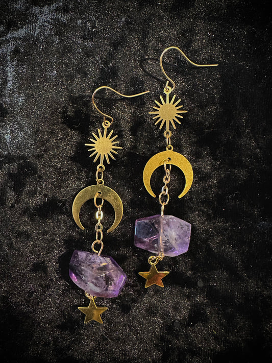 Amethyst earrings