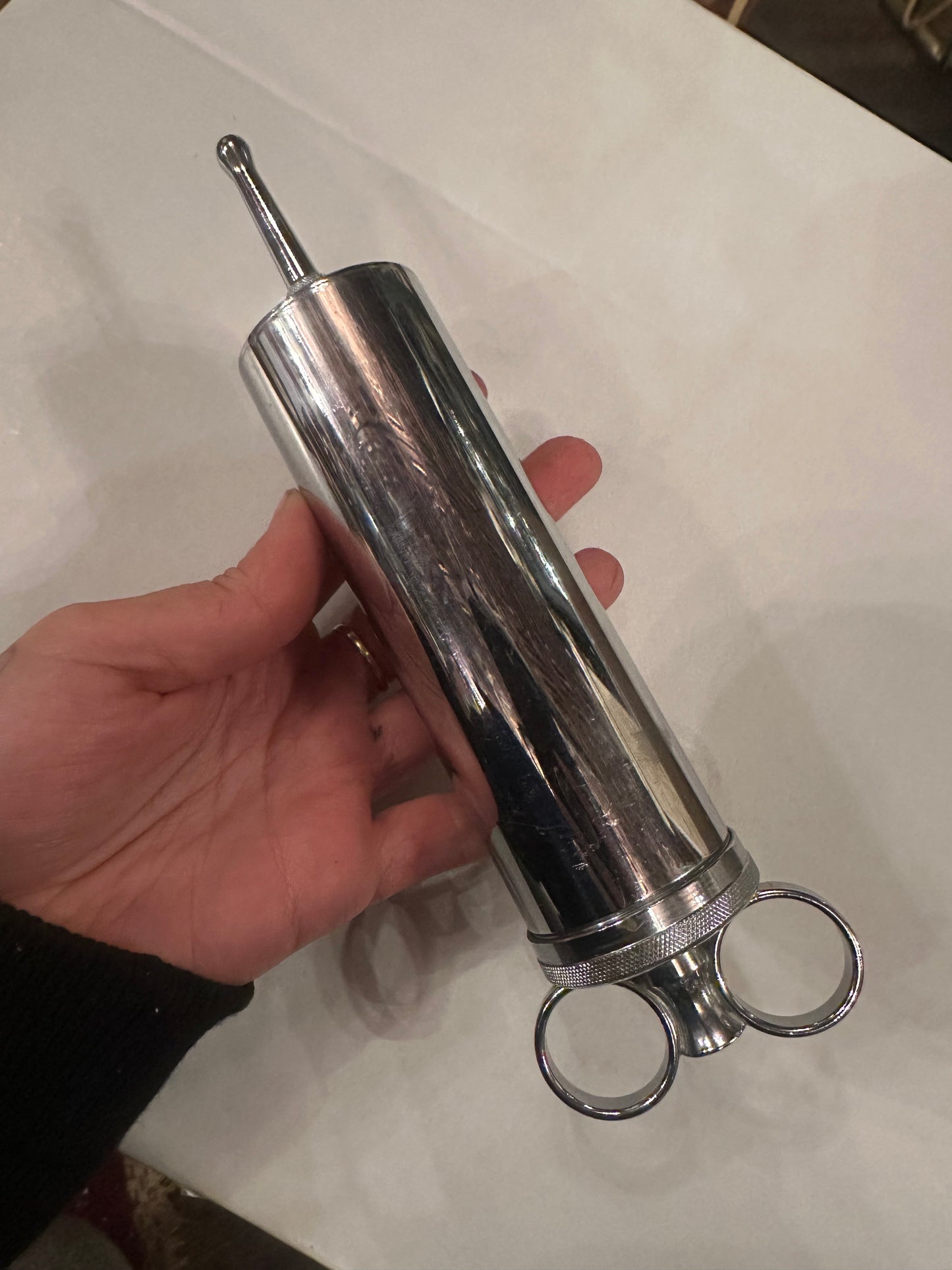 Vintage embalming medical serynge