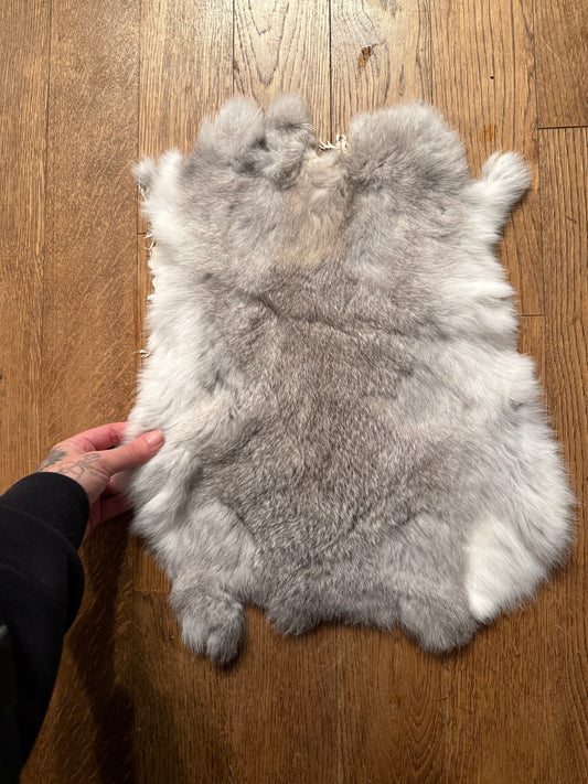 Natural rabbit fur