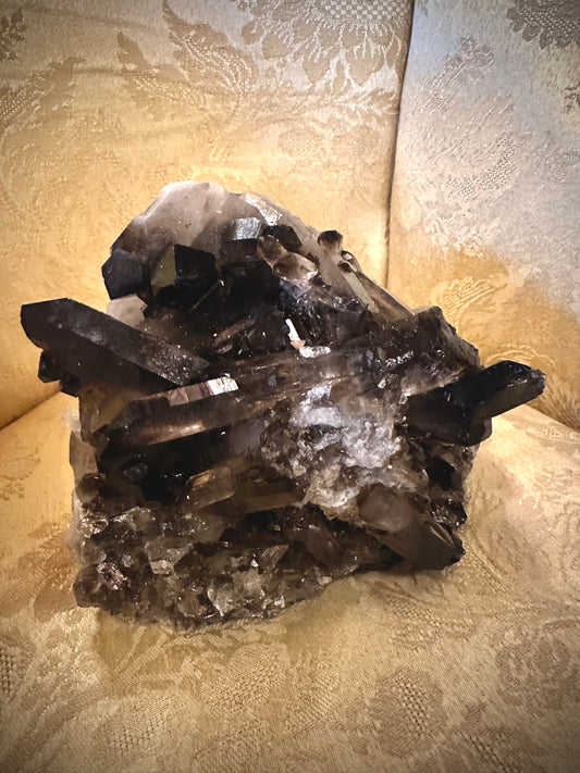 Smokey quartz cluster