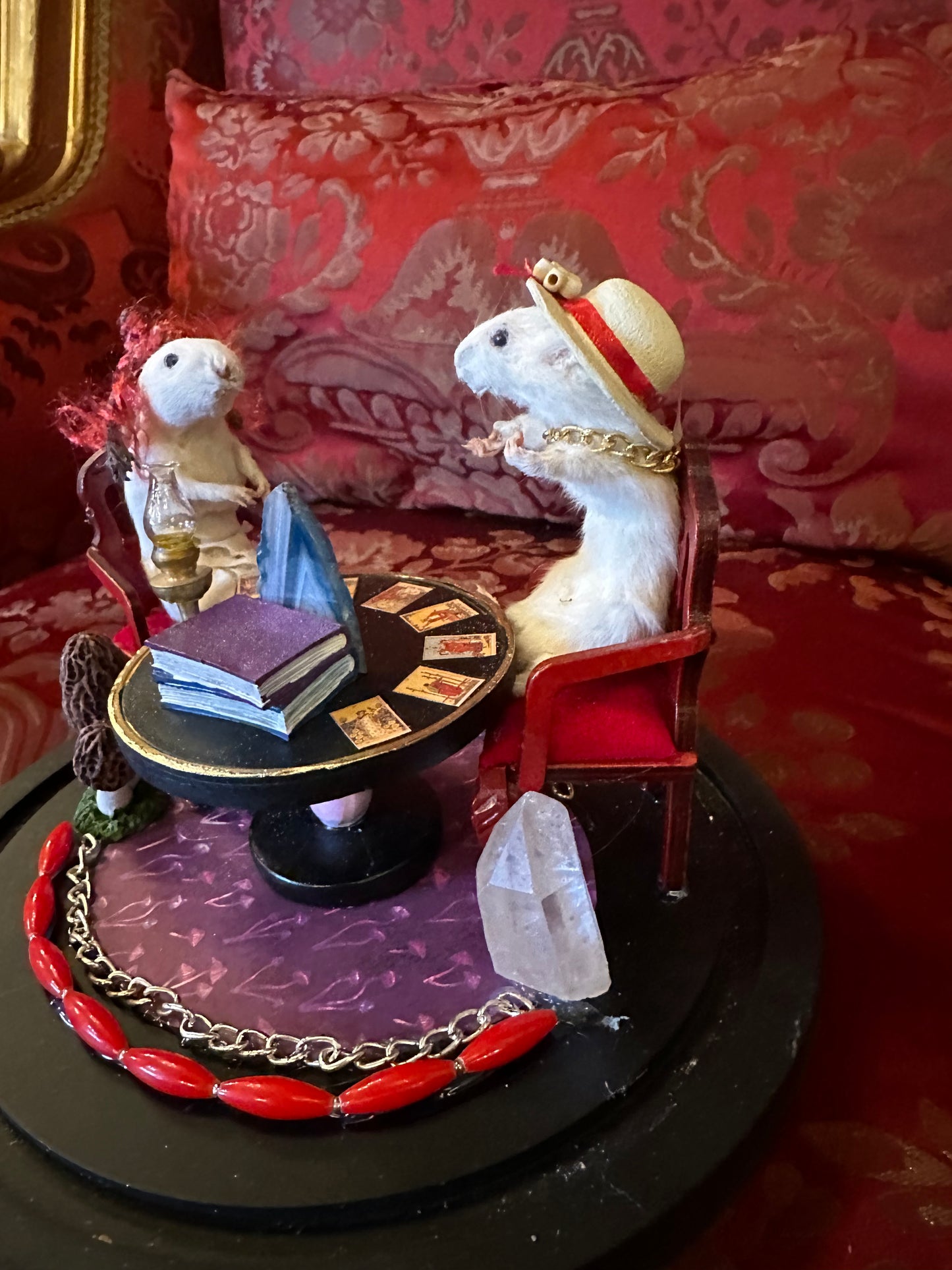 Tarot reading mouses dome display