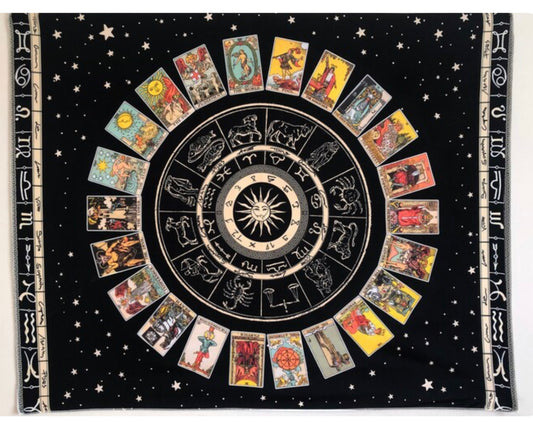 Tarot card tapistry