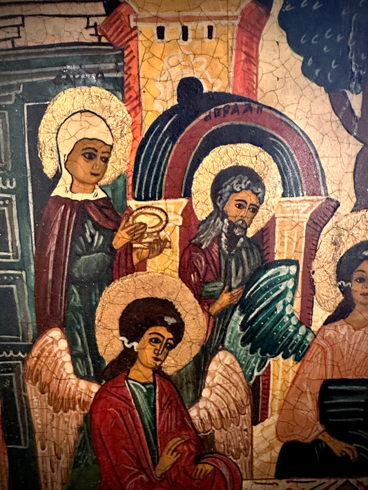 Antique Russian painting Icône