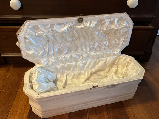 Ancient victorian infant coffin