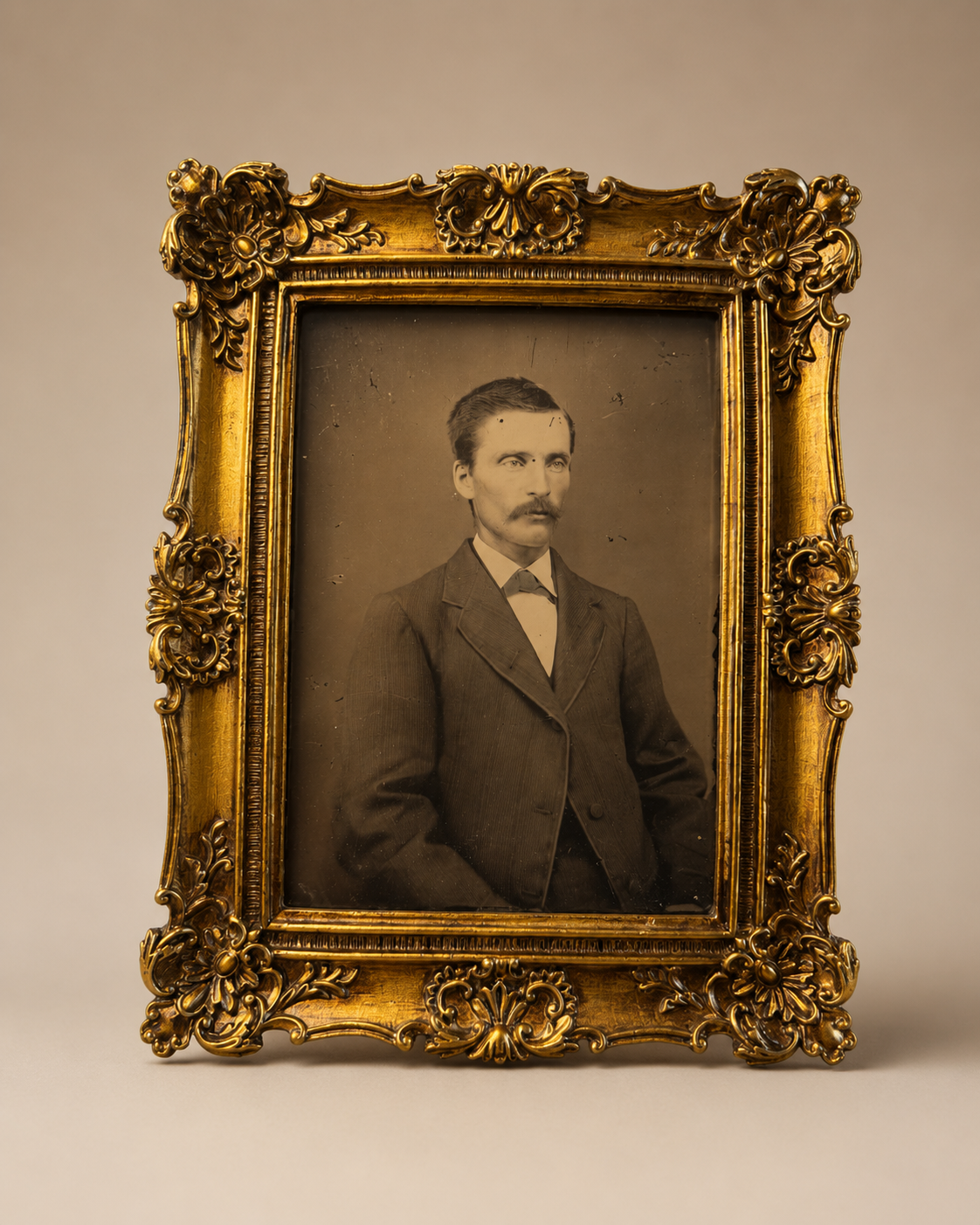 Antique framed TIN type