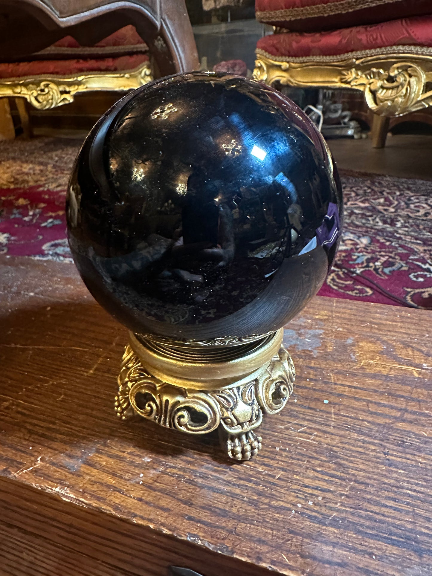 Obsidian 120mm ball & stand