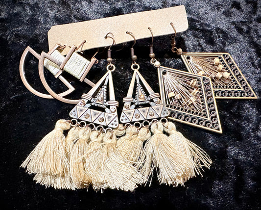 Boho earrings set #3