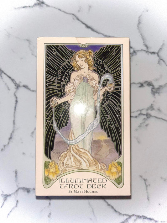 Illuminated art nouveau tarot deck
