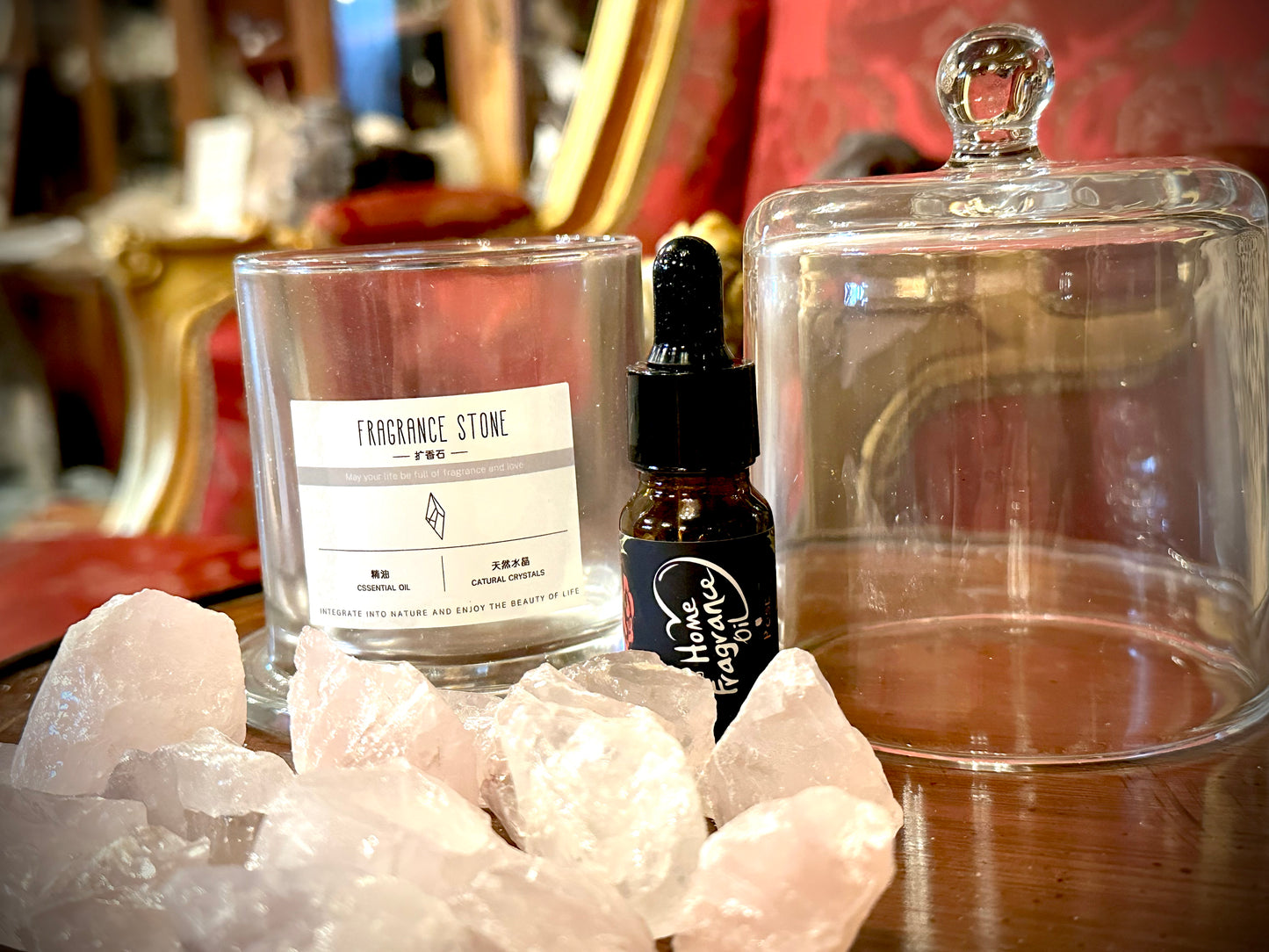 Aromatherapy essantial oil & stone set