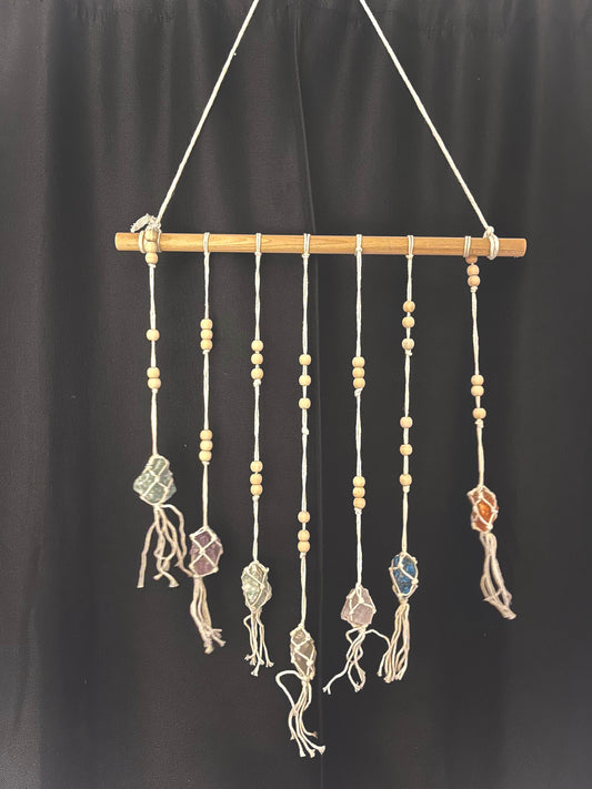 Boho chakra macramé wall decor