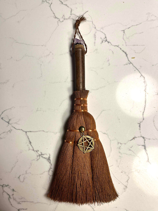 One wall hanging broom