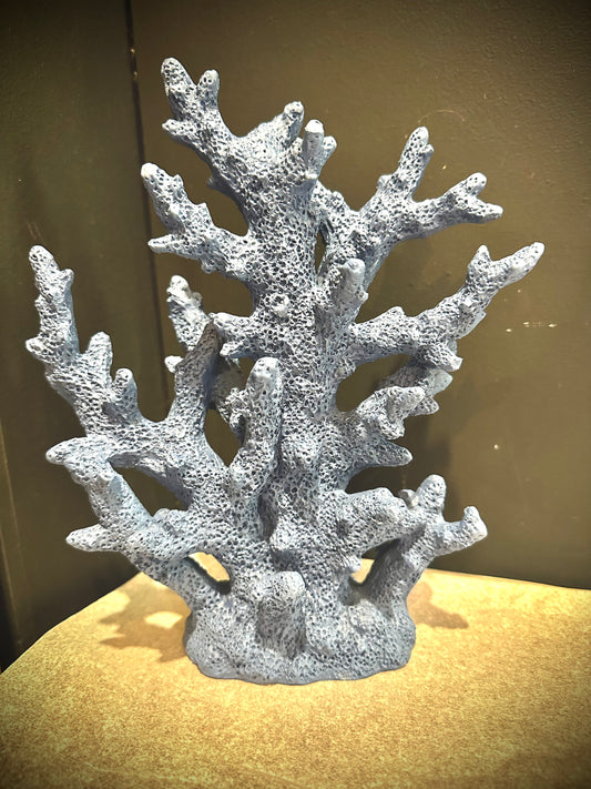 Blue resin coral