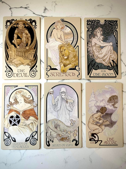 Ethereal vison art nouveau tarot