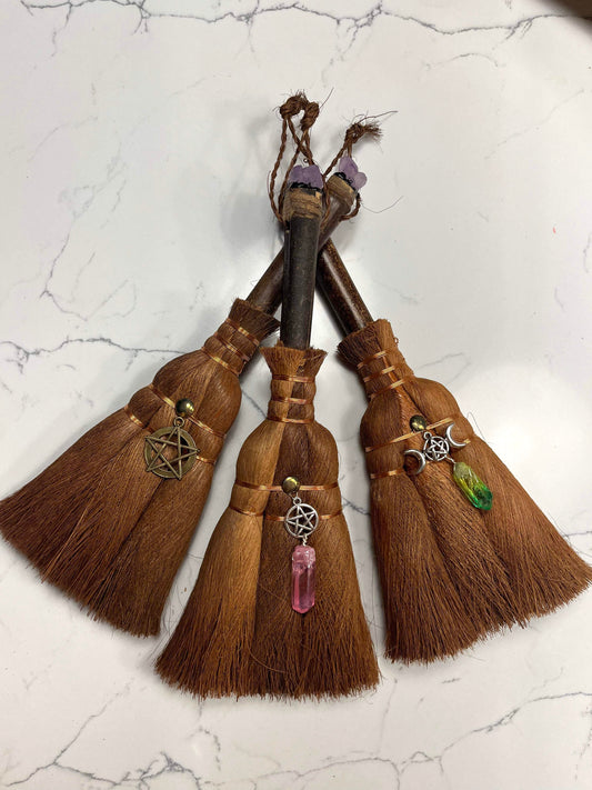 One wall hanging broom