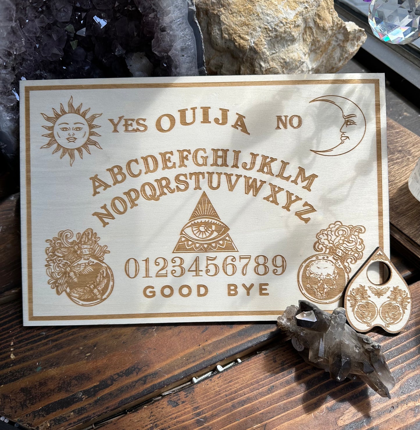 Wood ouija board