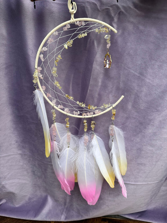 Moon & cristal dreamcatcher