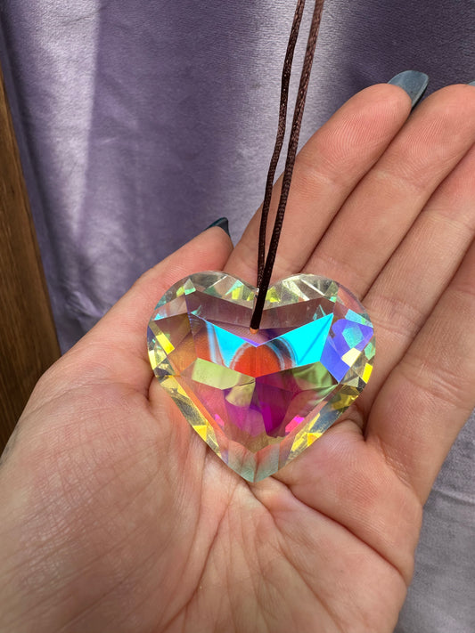 Large heart shapped suncatcher