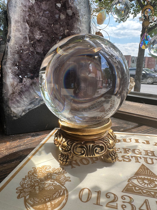 120 mm crystal ball with base