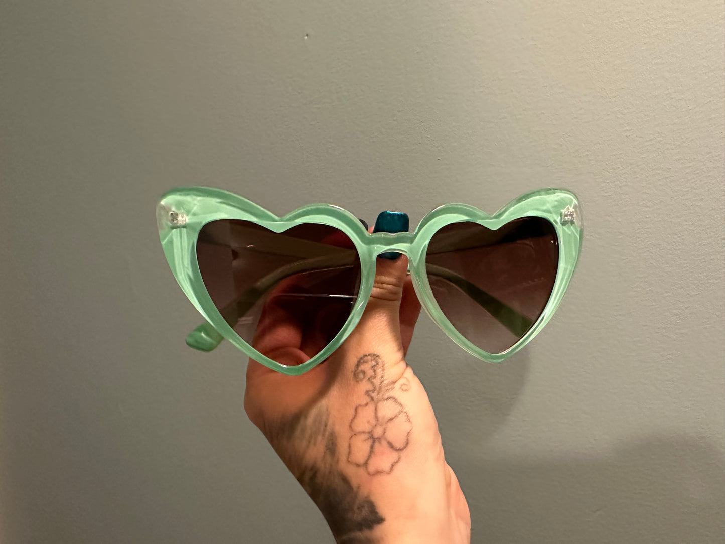 Brand new heart sunglasses Green