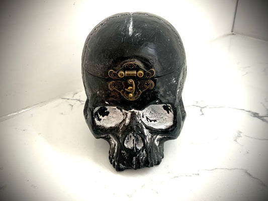 mini skull box black